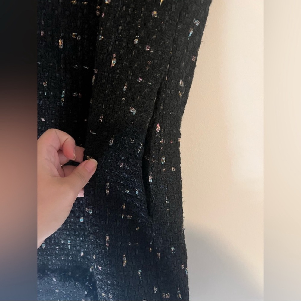 Walter Baker Bethani Tweed Mini Dress – Black Bouclé Shift – Size 2 NWT - Picture 10 of 12